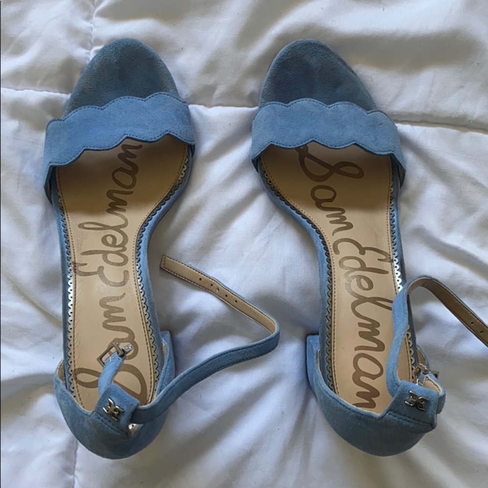 San Edelman ankle strap heels